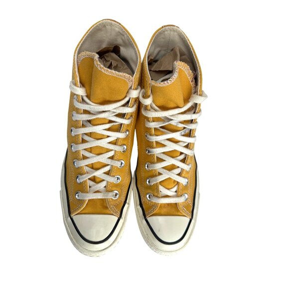 Converse Chuck Taylor All Star High Tops Womens US 8.5 Mens 6.5 Yellow Gold - Picture 9 of 13